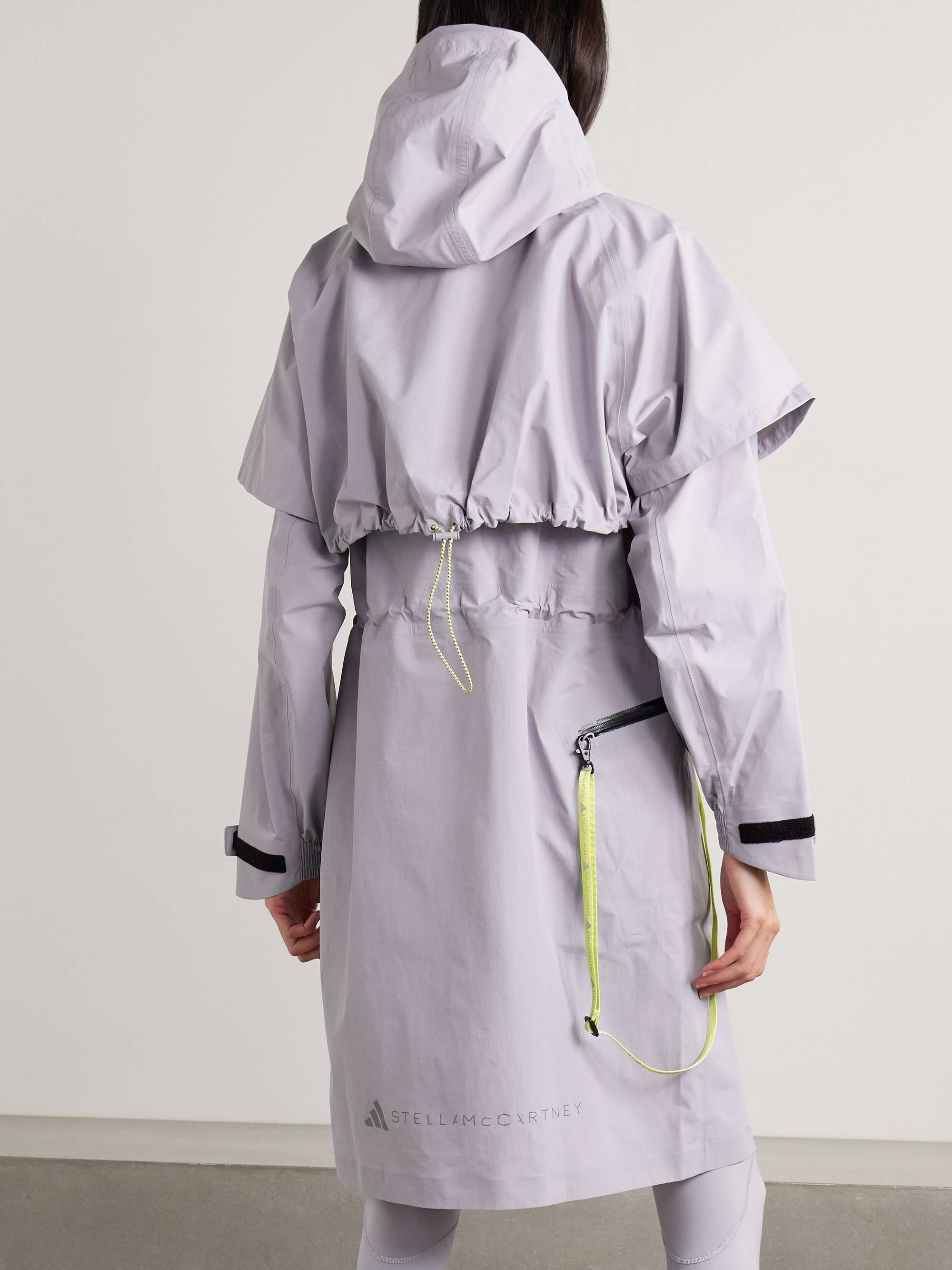 Gray TrueNature RAIN.RDY recycled-shell hooded jacket