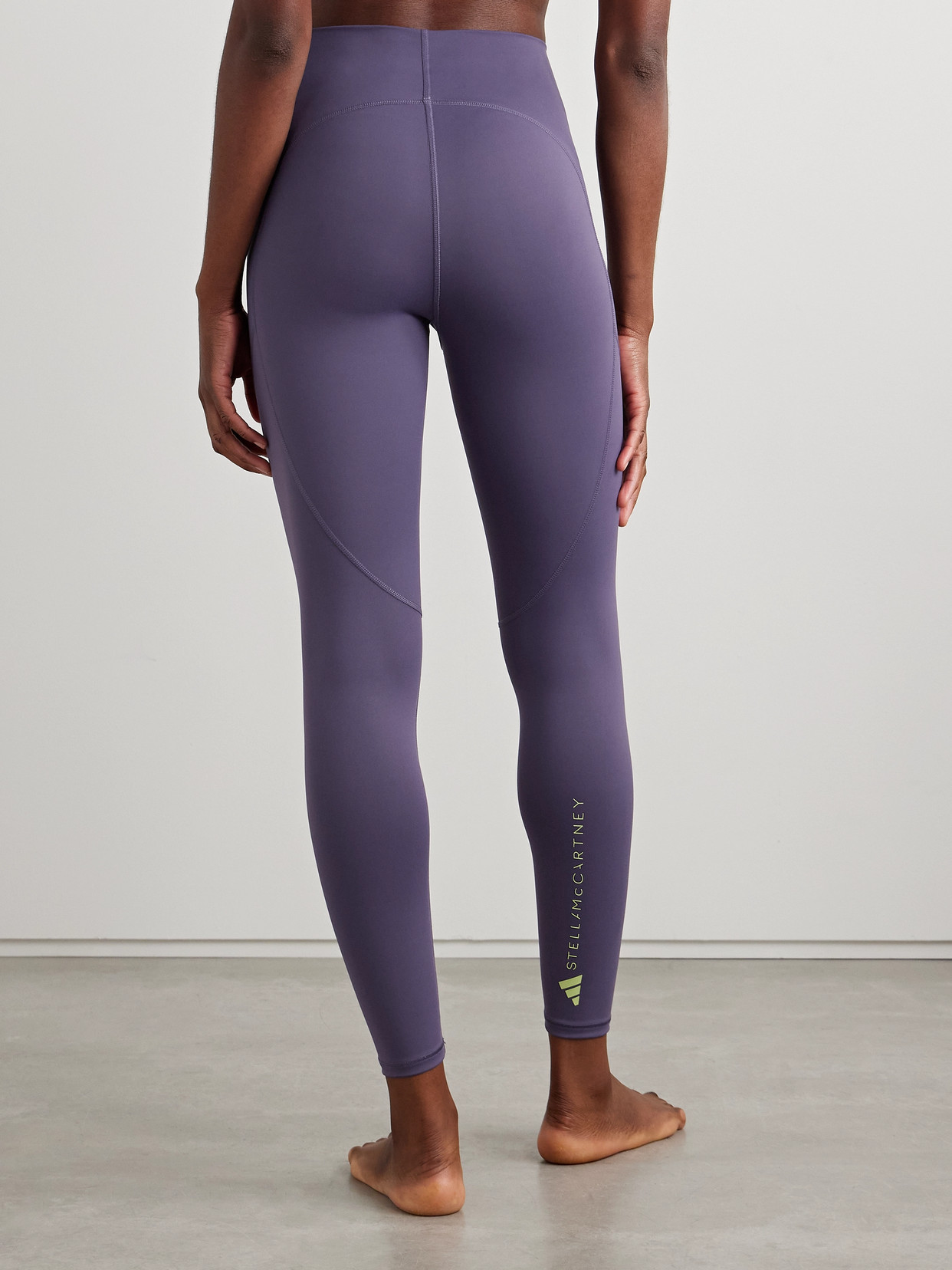 Adidas By Stella Mccartney Truestrength Stretch Recycled Leggings In Purple