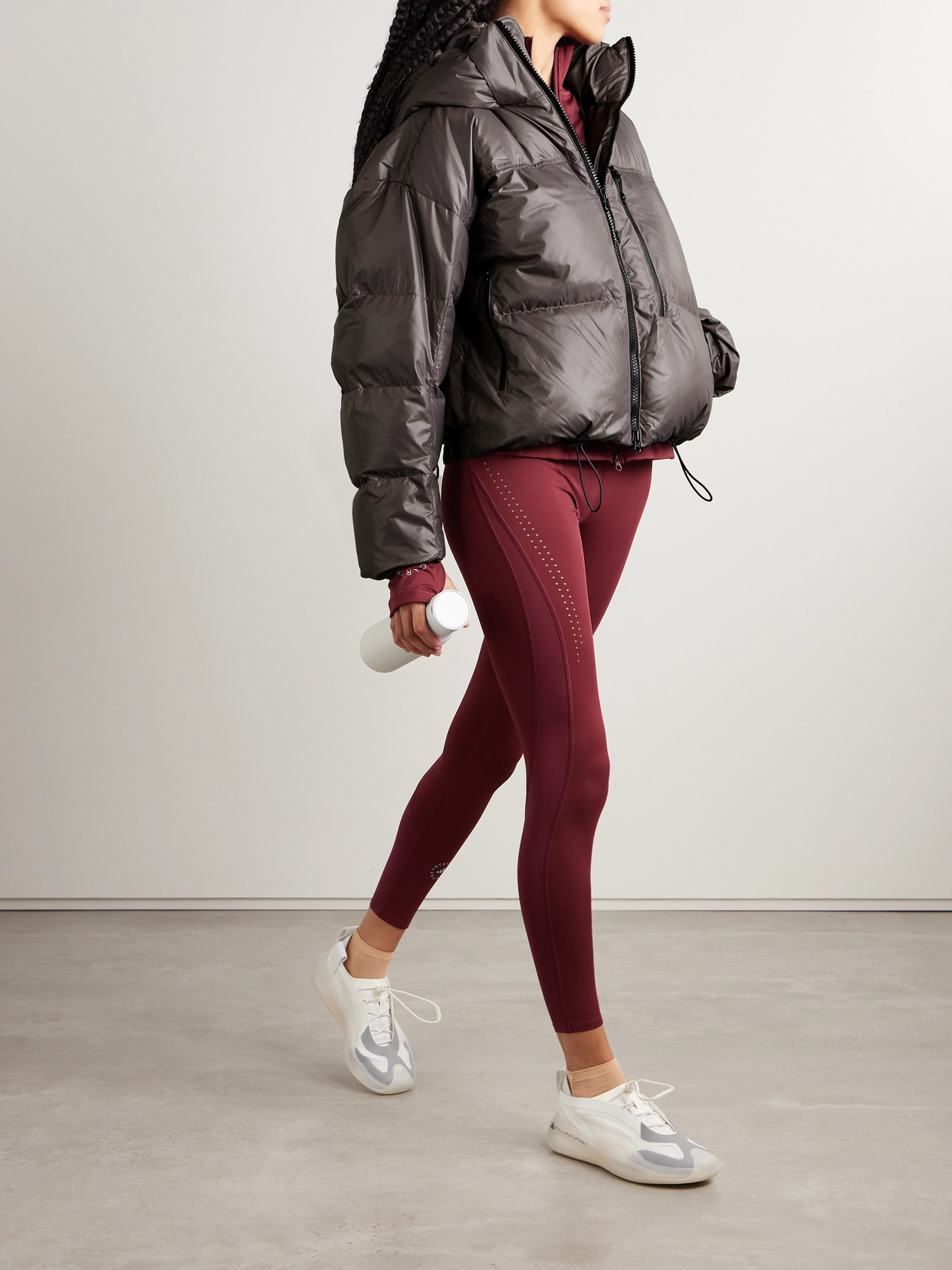ADIDAS BY STELLA MCCARTNEY TRUENATURE HOODED QUILTED PADDED RECYCLED-SHELL JACKET