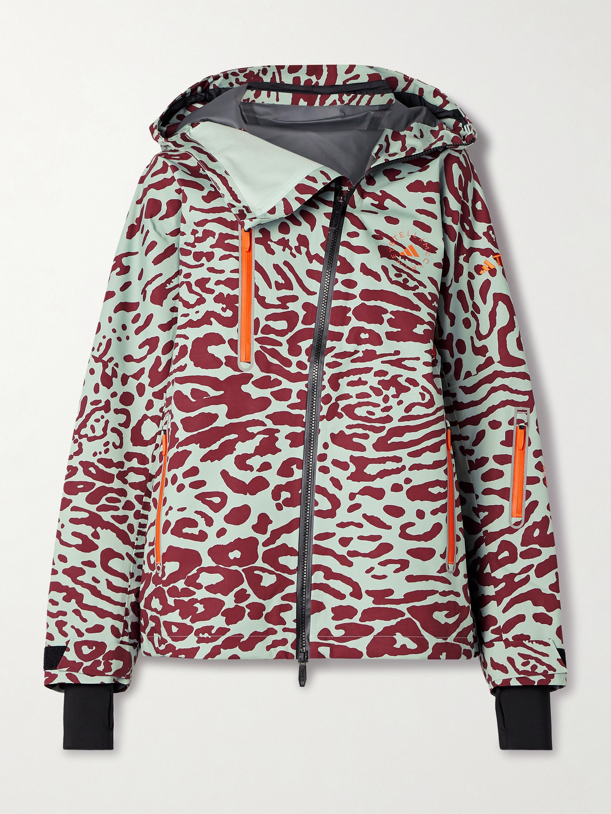 Adidas By Stella Mccartney Tn 2l Jacket In Animal Print