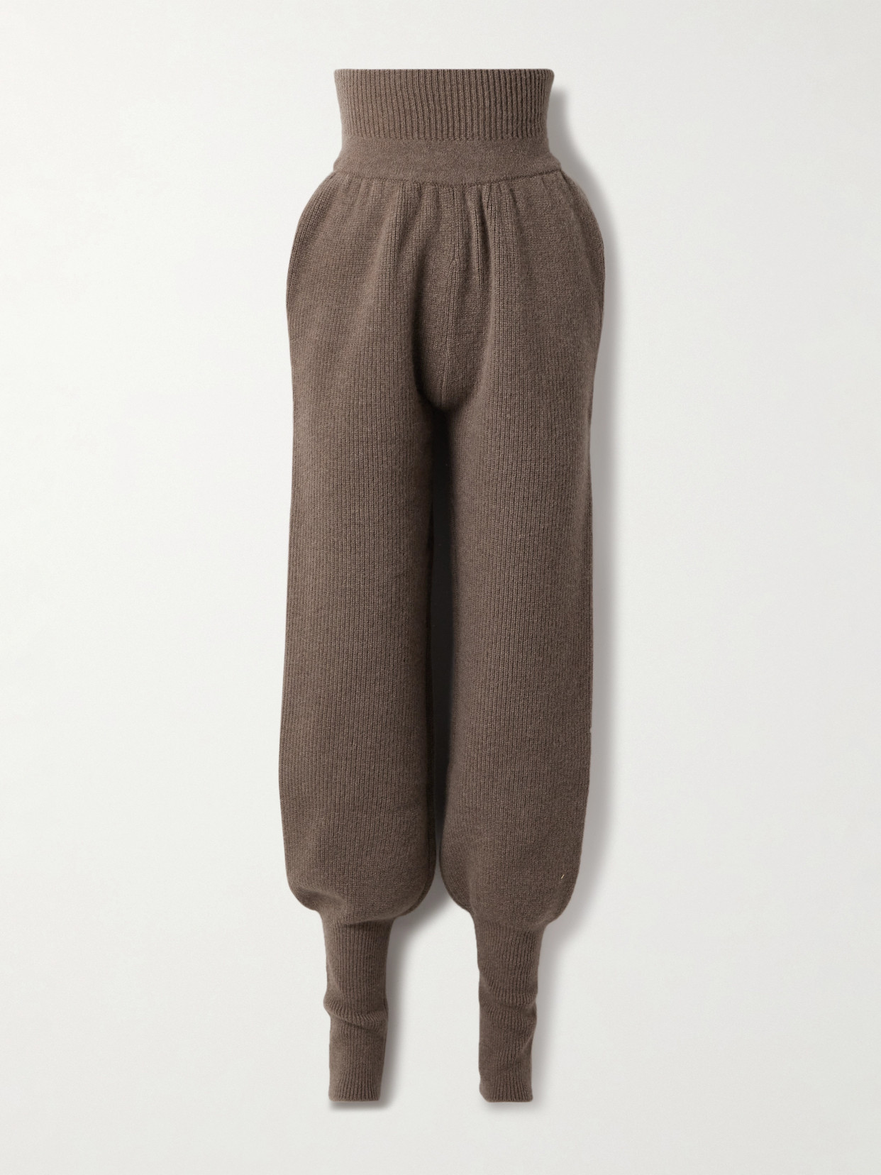 Altuzarra - Colvig Ribbed Merino Wool Tapered Pants - Brown