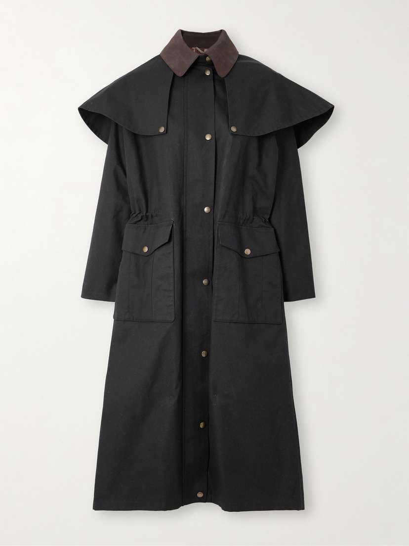 Altuzarra Leather-trimmed Coated Cotton-canvas Trench Coat