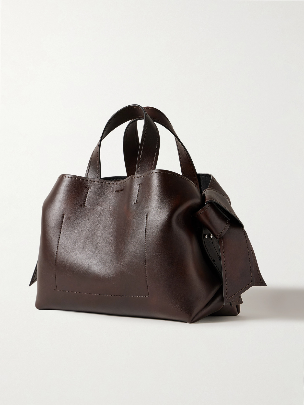 Acne Studios Musubi Mini Bag In Brown