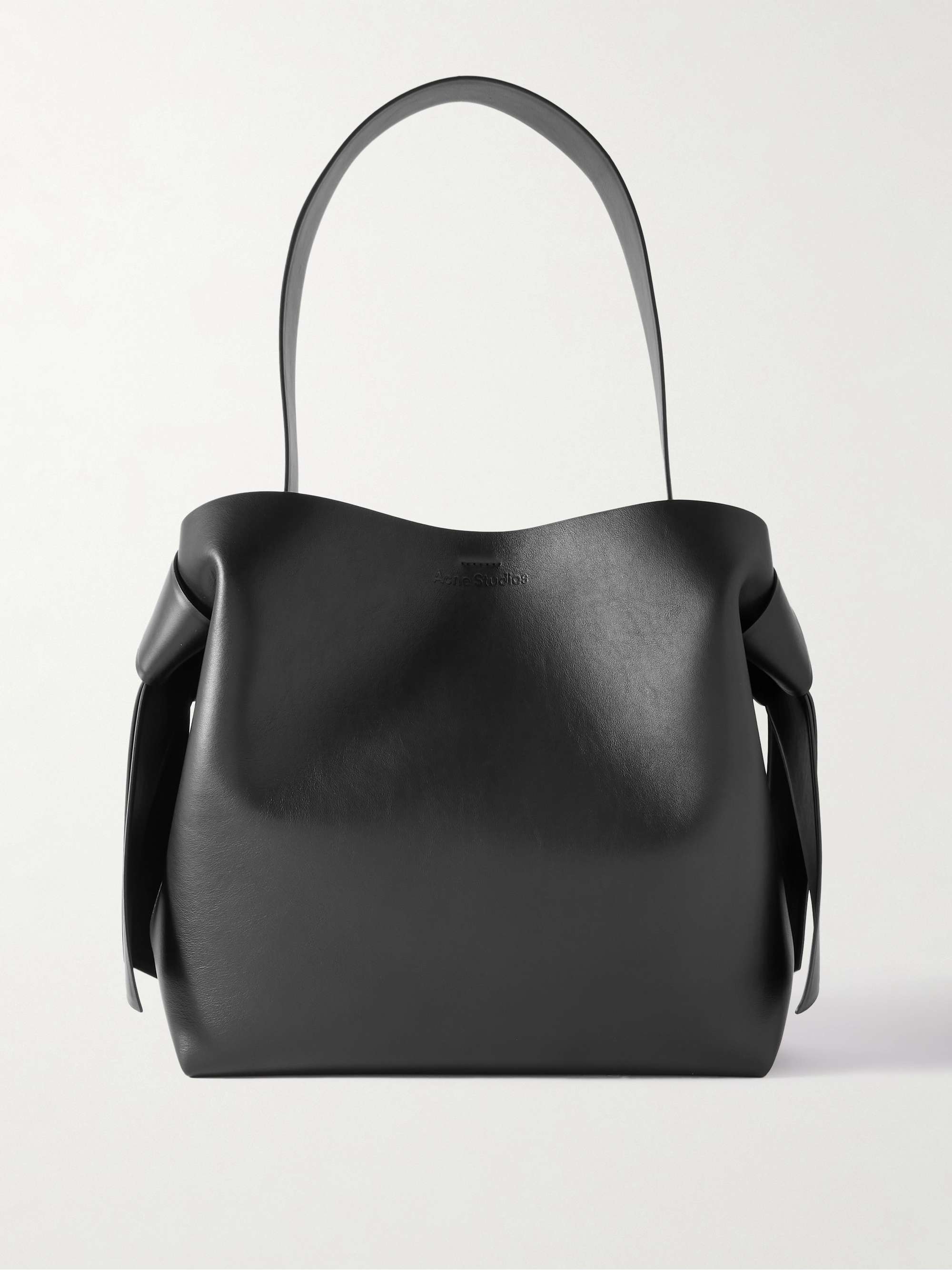 Musubi Midi knotted leather shoulder bag