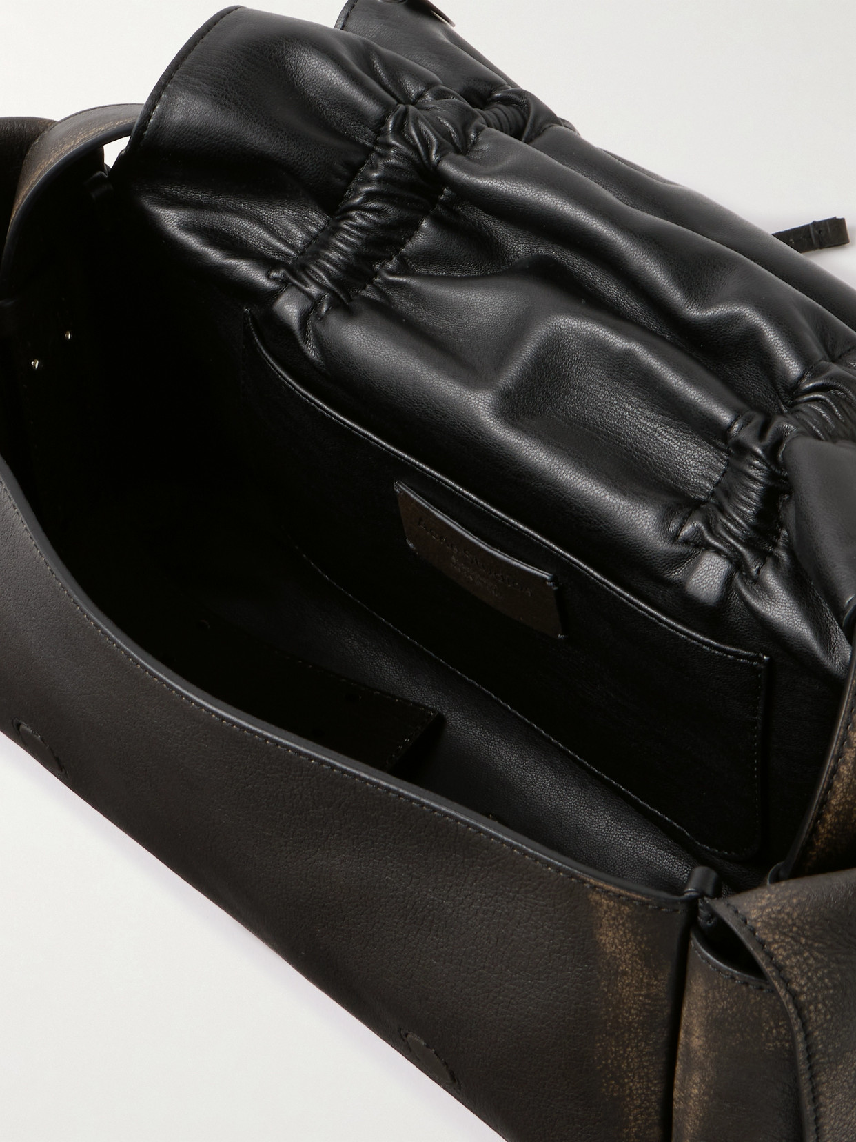 Acne Studios Multipocket Logo-embossed Shoulder Bag In Brown