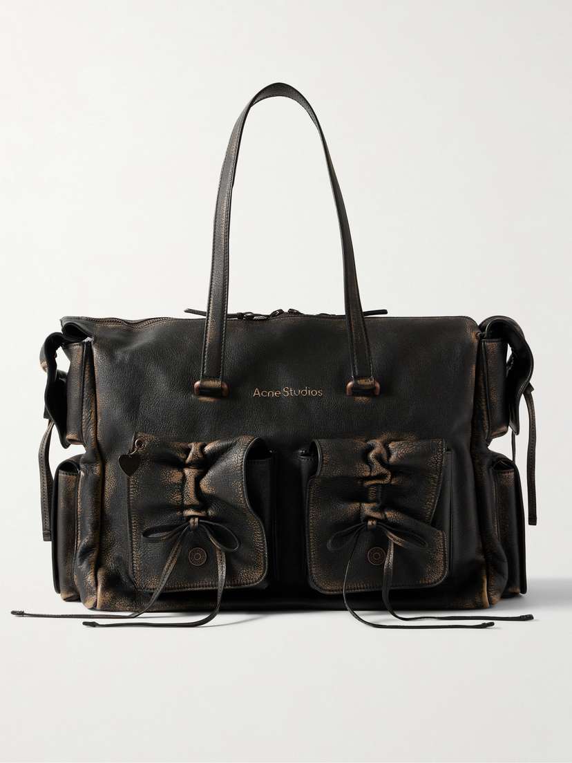 Acne Studios Distressed Leather Shoulder Bag
