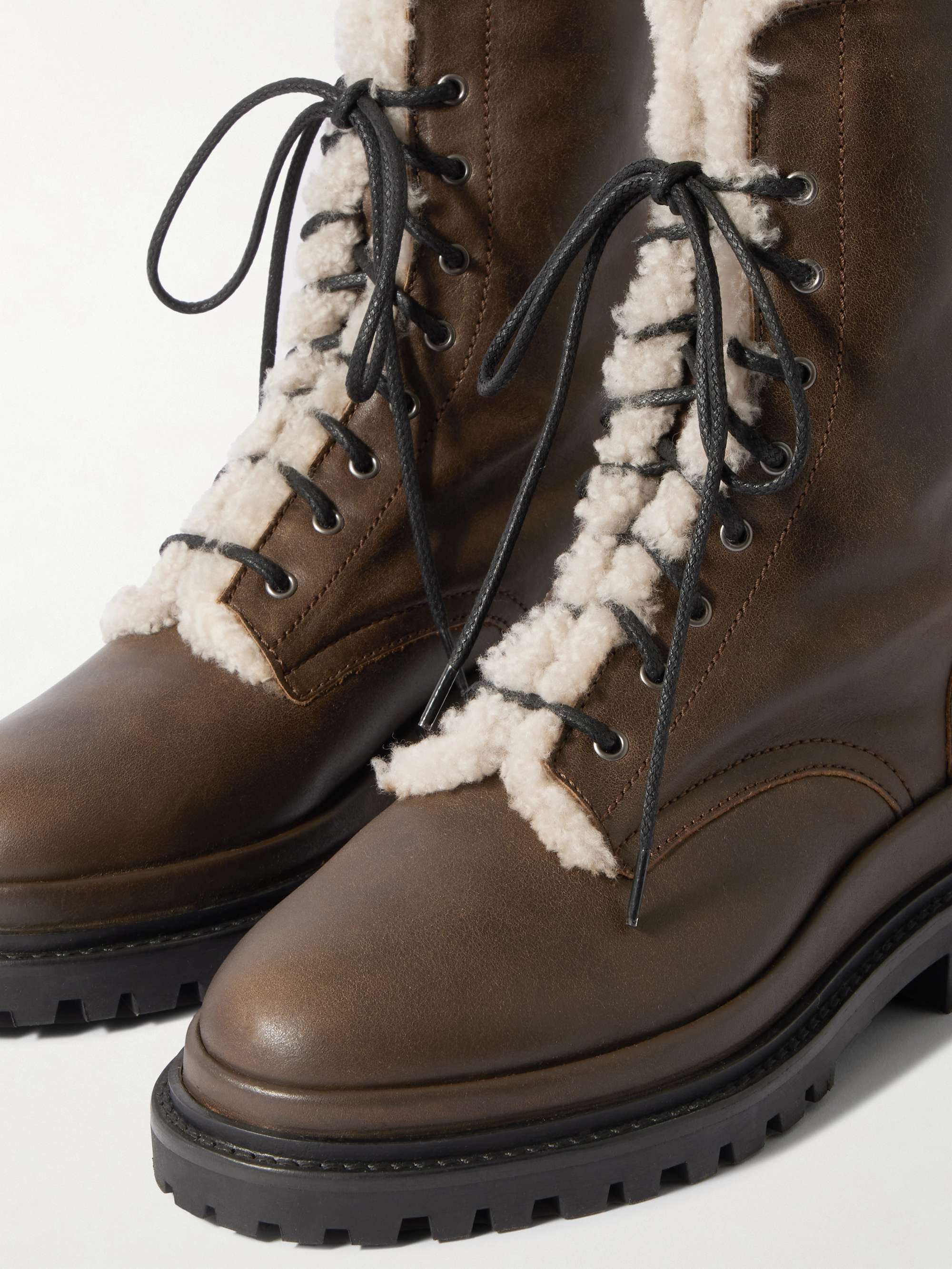 Isabel marant shearling boots outlet