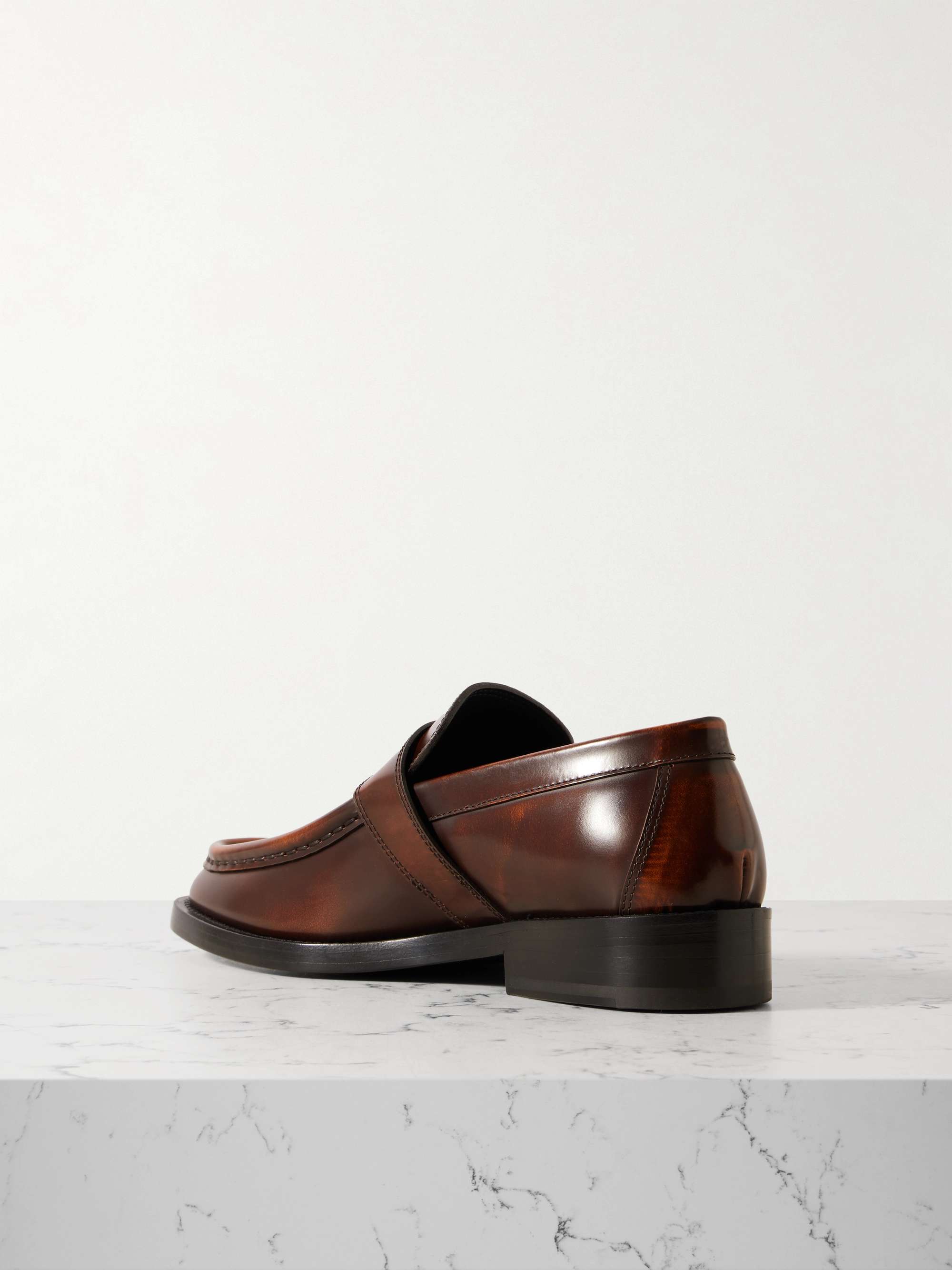 DRIES VAN NOTEN Leather loafers | NET-A-PORTER