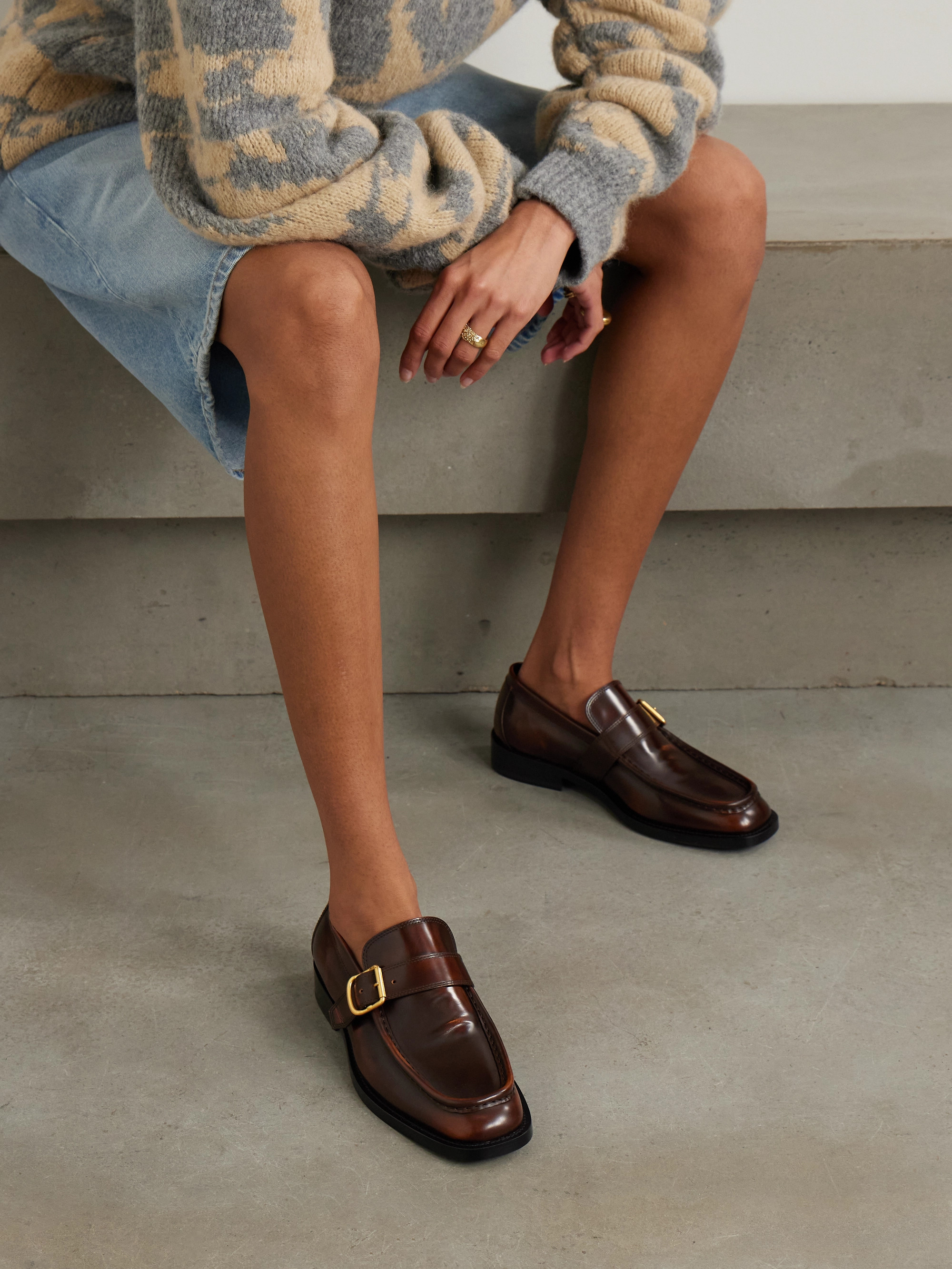 Dries Van Noten Leather loafers thumbnail