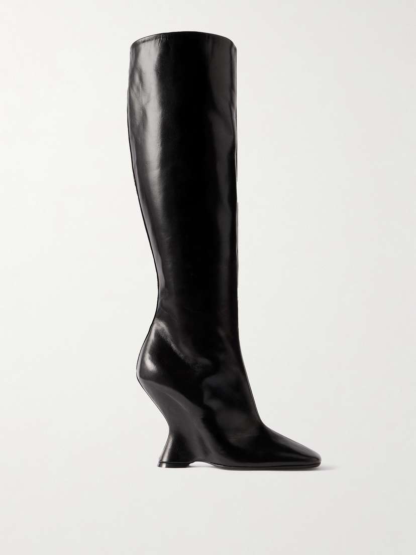 Dries Van Noten Leather Knee Boots