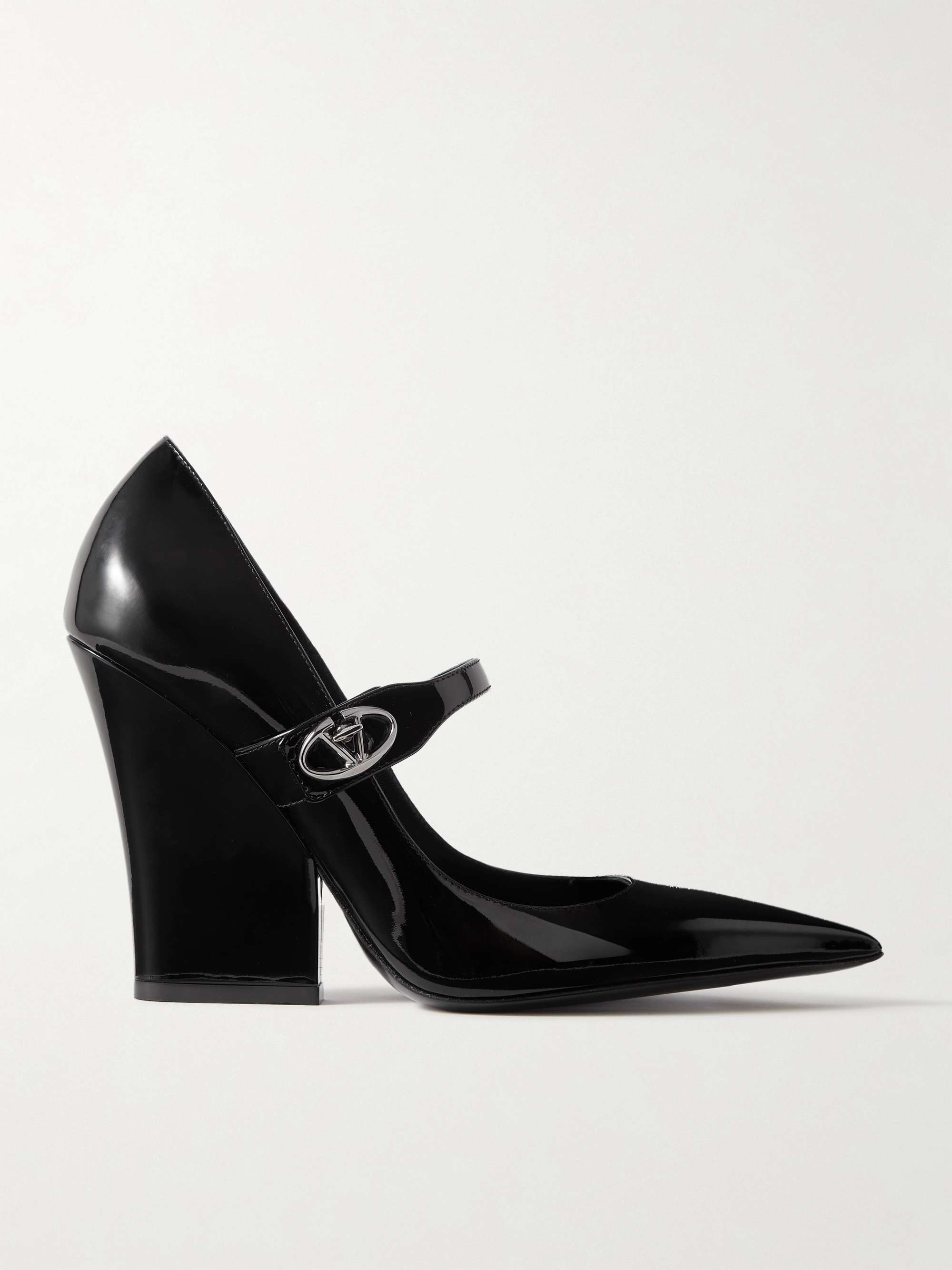 Black patent leather mary jane pumps 2025