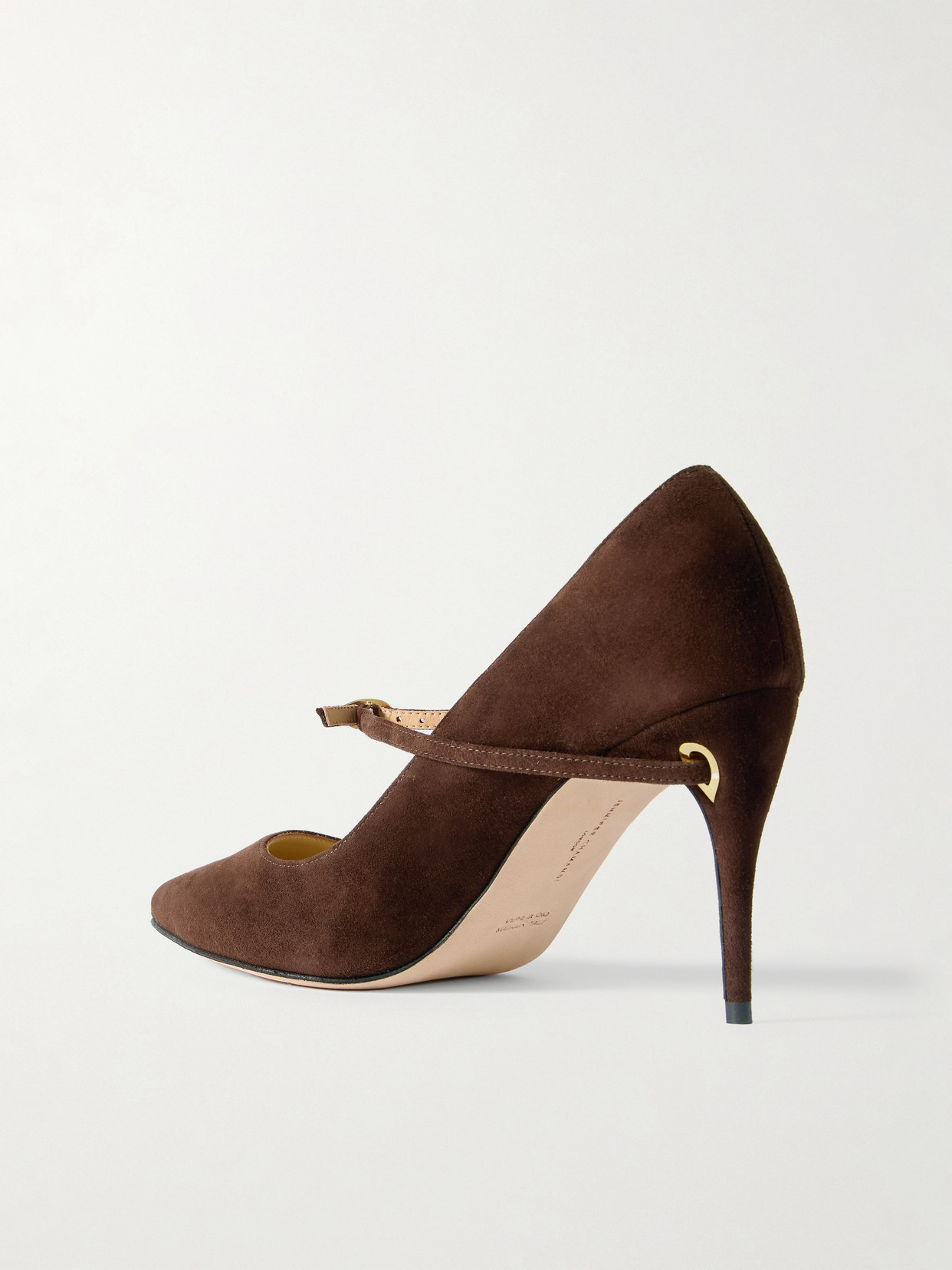 Jennifer Chamandi Lorenzo 85 Suede Pumps In Brown