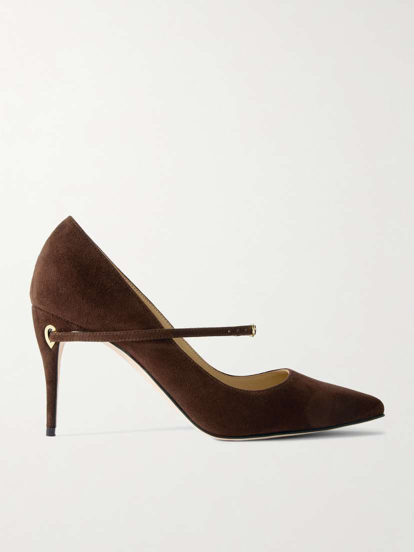 Jennifer Chamandi Lorenzo 85 Suede Pumps