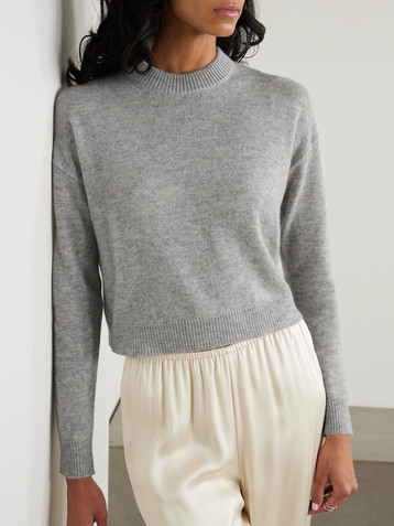 Allude Wool and cashmere-blend sweater