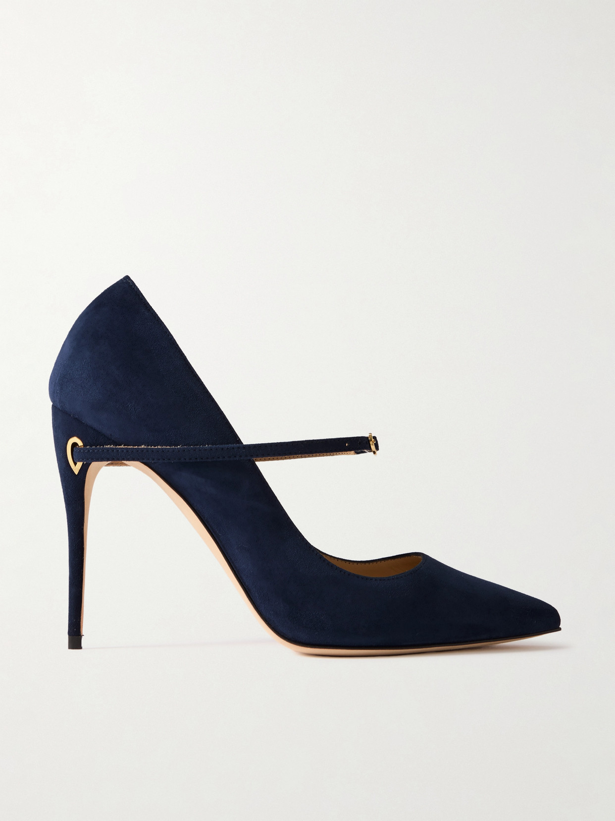Jennifer Chamandi - Lorenzo 105 Suede Pumps - Blue