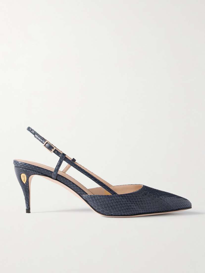Jennifer Chamandi Mario 65 Elaphe Slingback Pumps