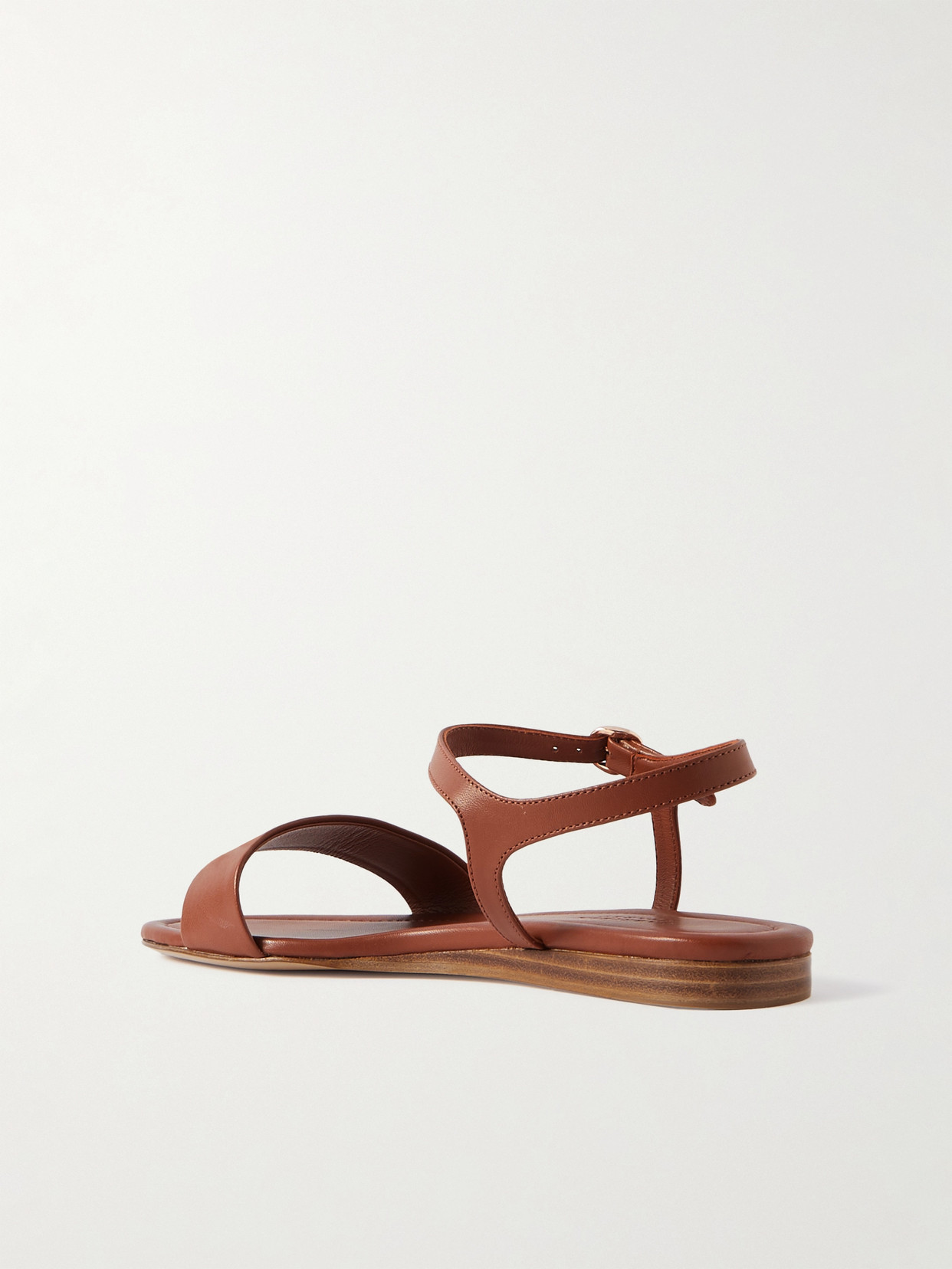 Gabriela Hearst Alexi Leather Sandals In Brown