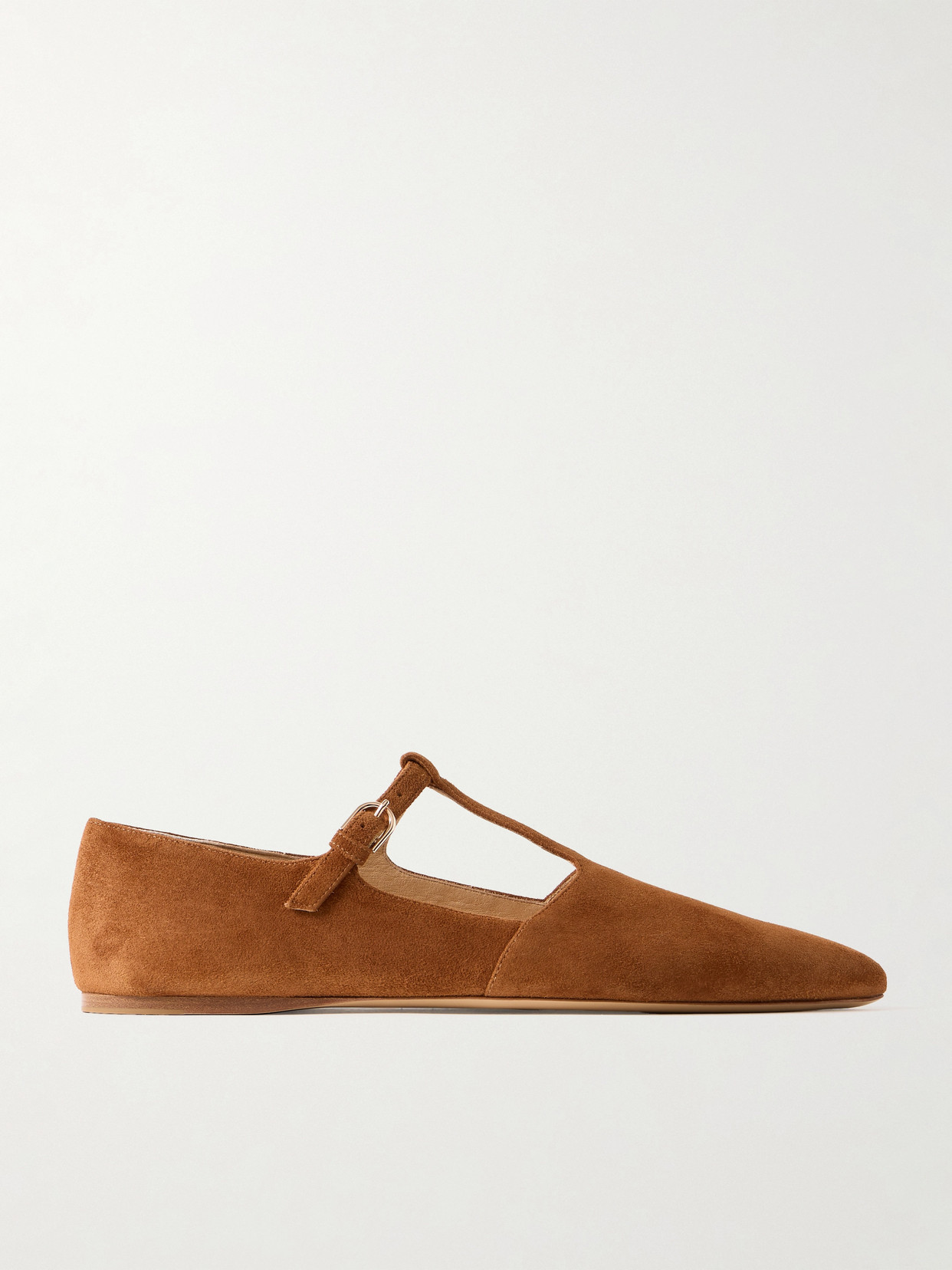 Gabriela Hearst Lola Suede Ballet Flats In Brown