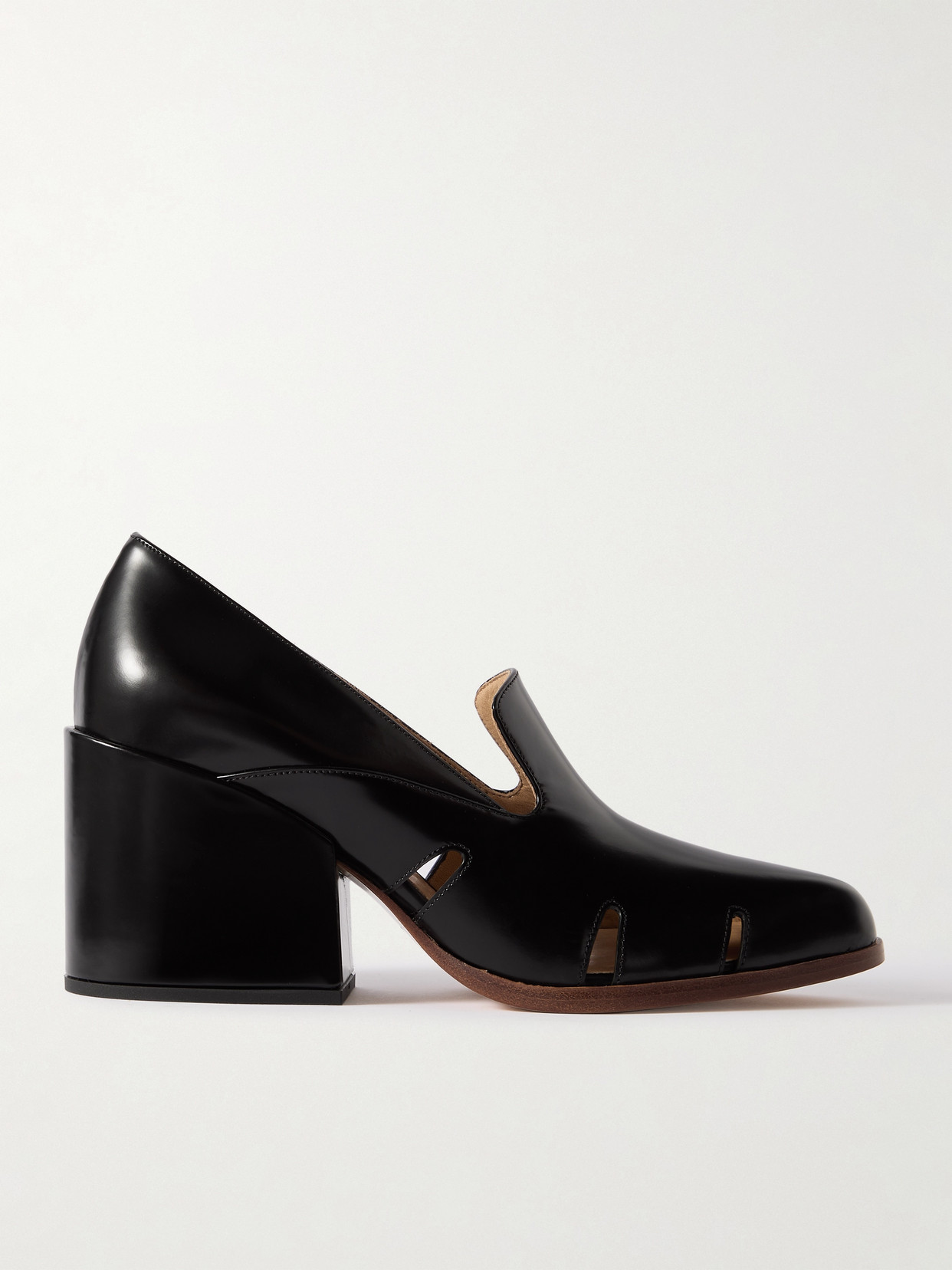 Gabriela Hearst - Eliza Cutout Leather Pumps - Black