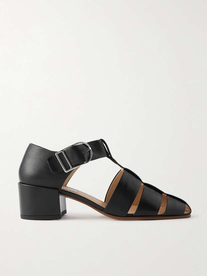 Gabriela Hearst Lyle Cutout Leather Sandals