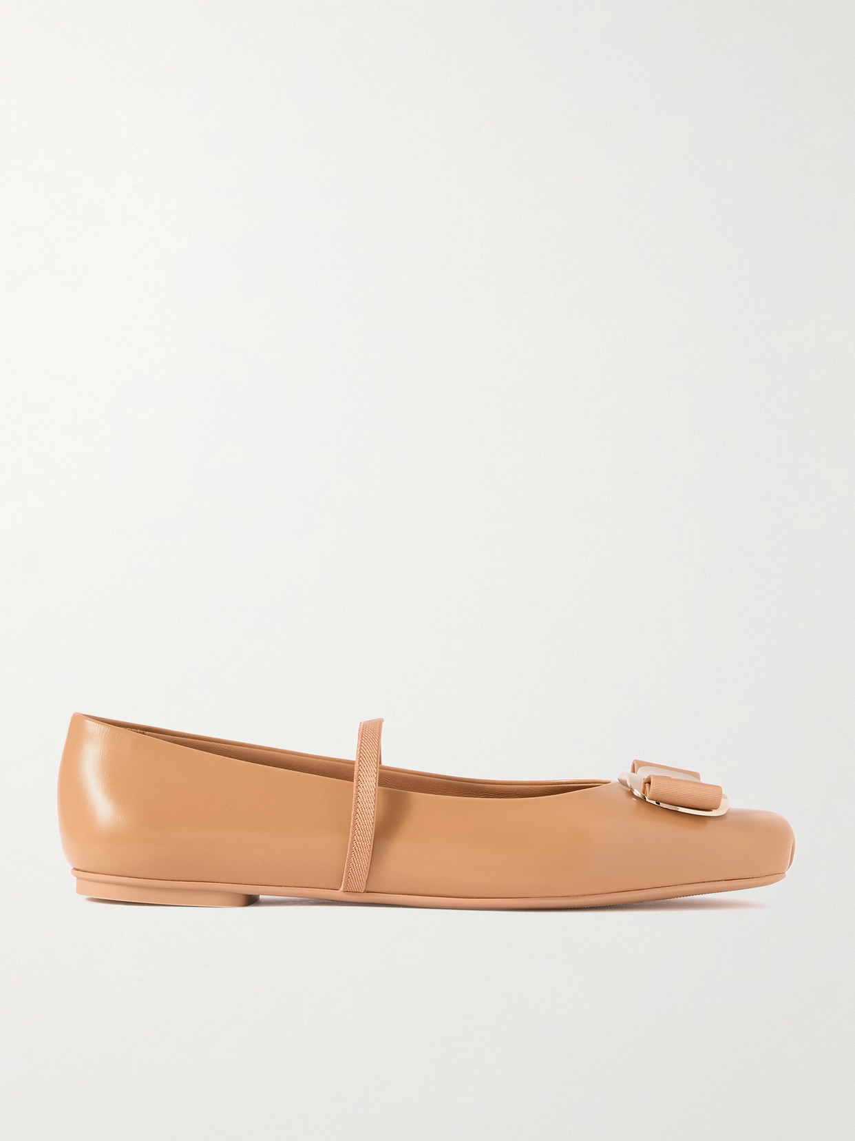 Ferragamo Woman Ballet Flats Camel Size 6 Lambskin In Brown