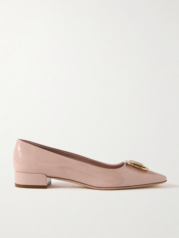 Ferragamo Venera patent-leather ballet flats