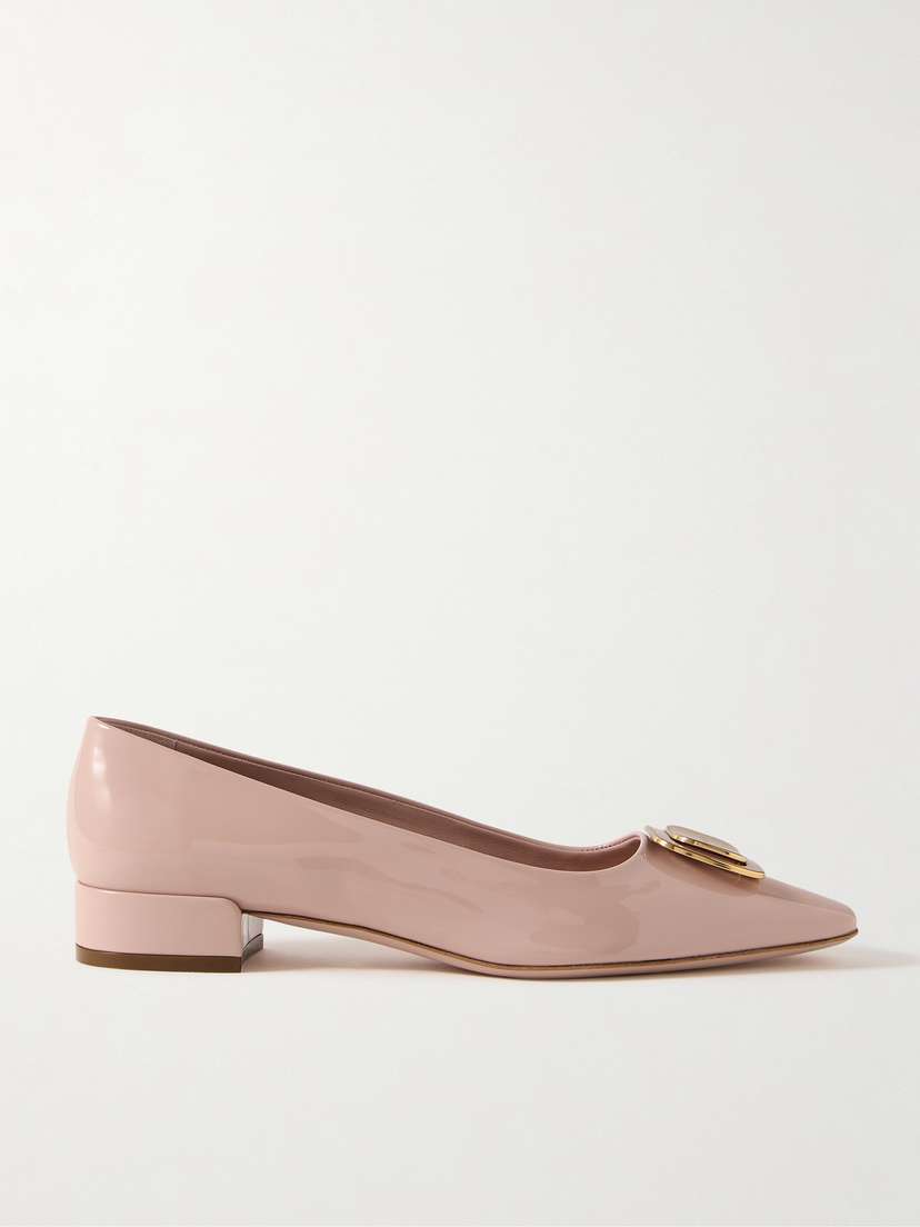 Ferragamo Venera Patent-leather Ballet Flats