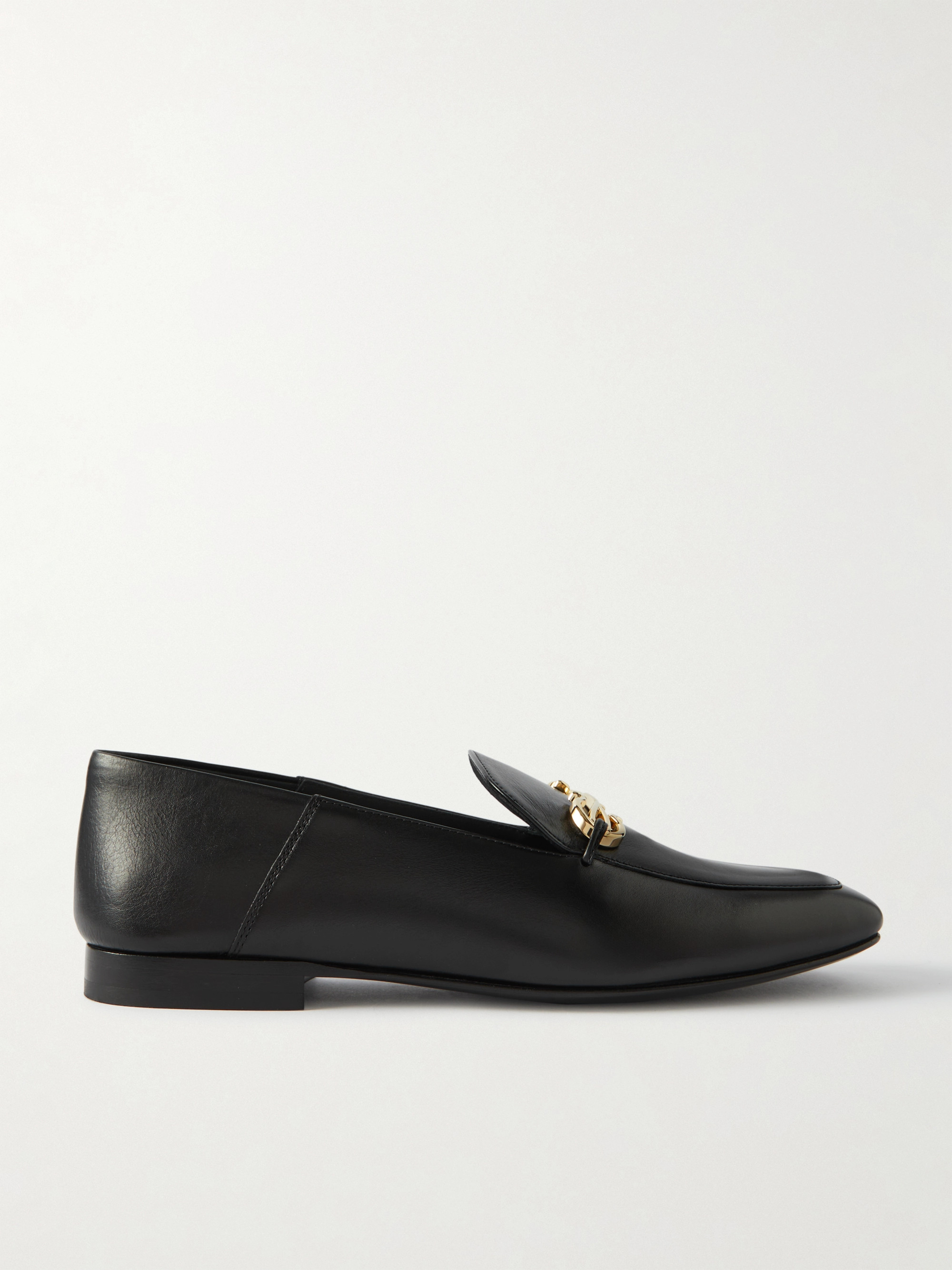 Ferragamo Louis collapsible-heel embellished leather loafers