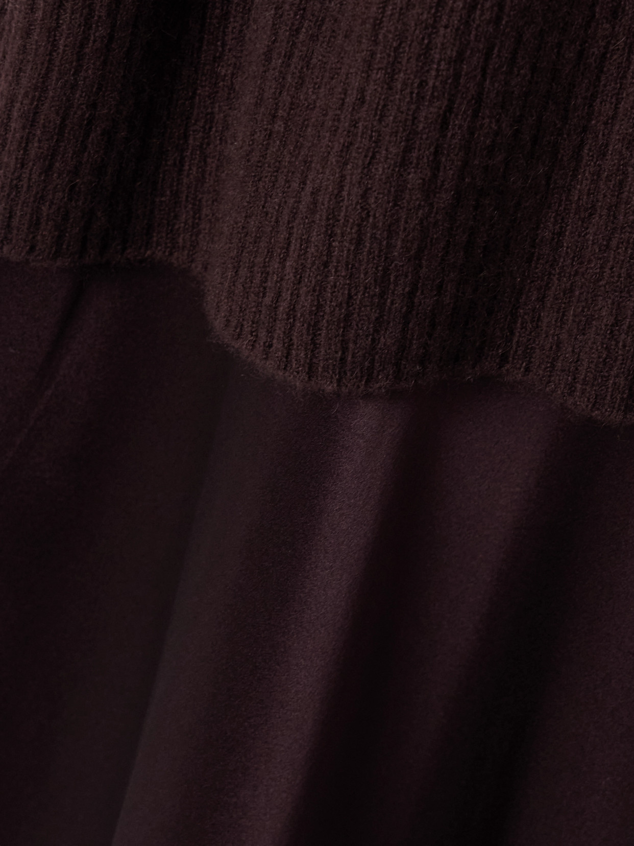 Shop Christopher Esber Monument Cashmere And Silk-satin Maxi Dress In Brown
