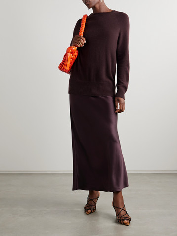 Christopher Esber Monument cashmere and silk-satin maxi dress