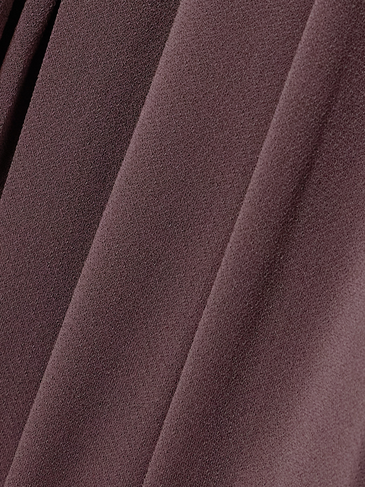 Alex Perry Tiered Pleated Recycled Stretch-crepe Midi Dress In Brown