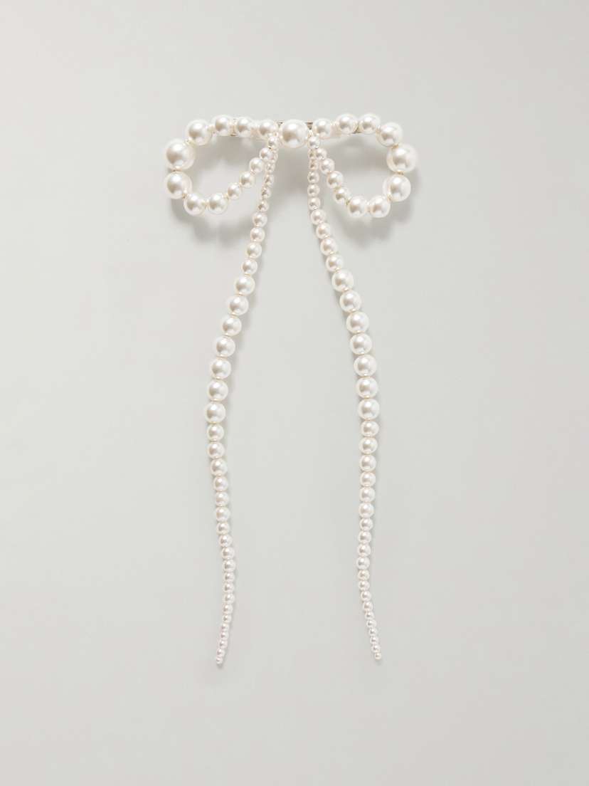 Jennifer Behr Presley Faux Pearl Hair Clip