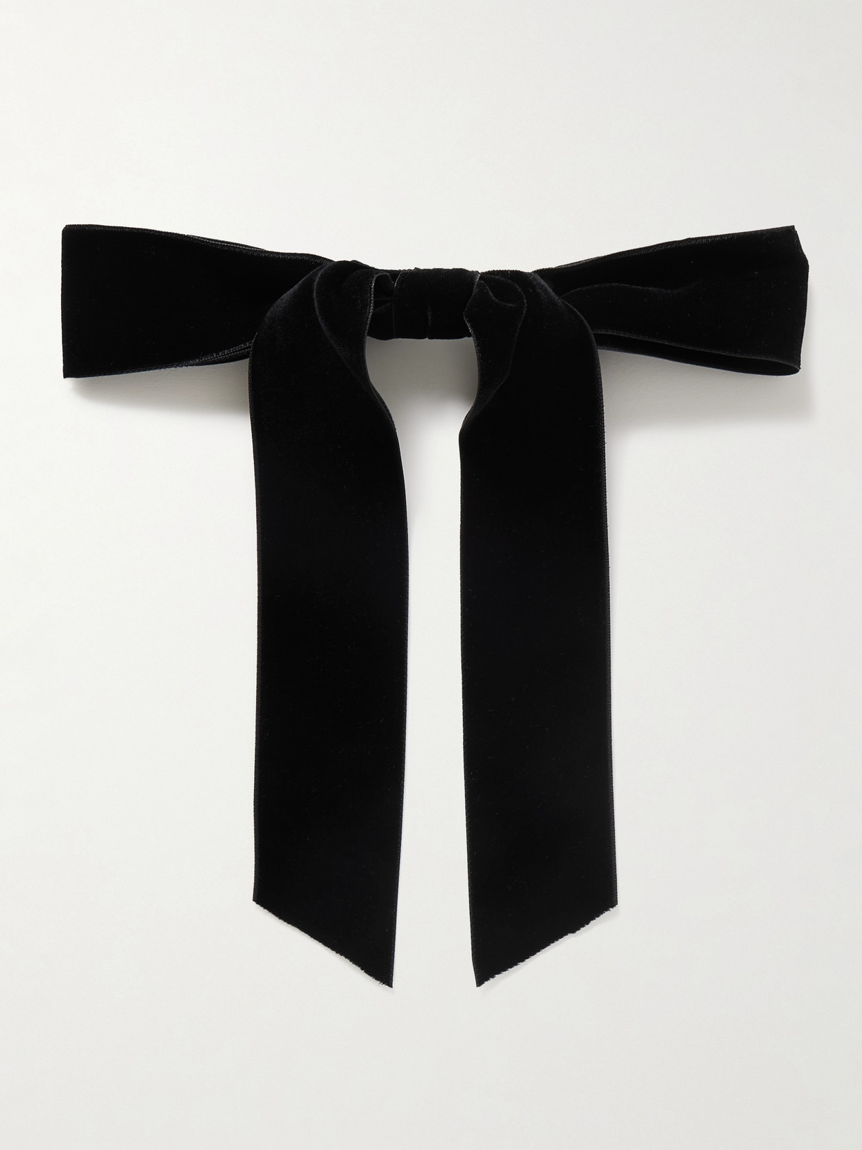 Jennifer Behr - Adley Velvet Bow Hair Clip - Black
