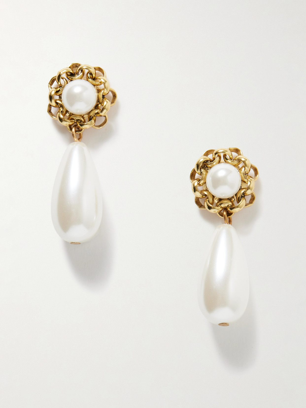 Jennifer Behr - Luella Gold-plated And Faux Pearl Earrings - One size