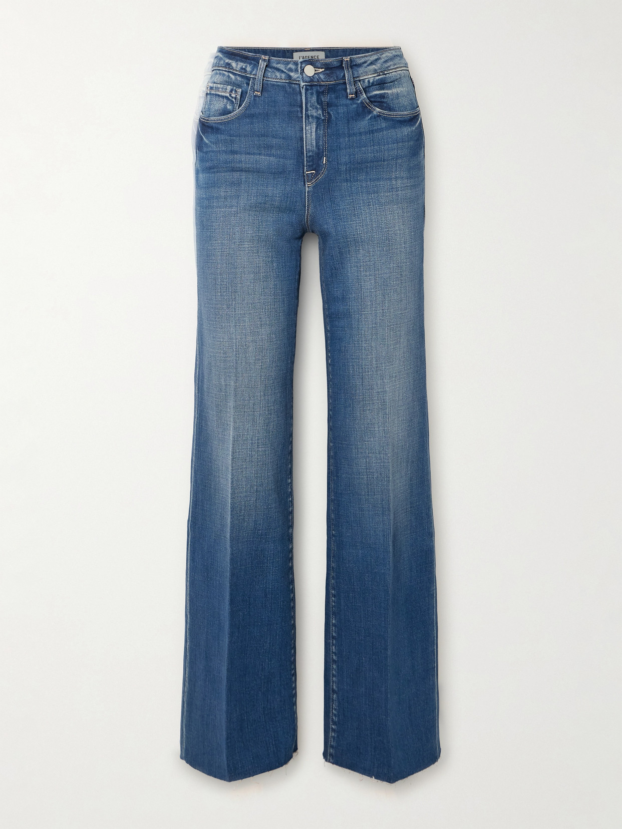 L Agence Scottie High-rise Wide-leg Jeans In Blue