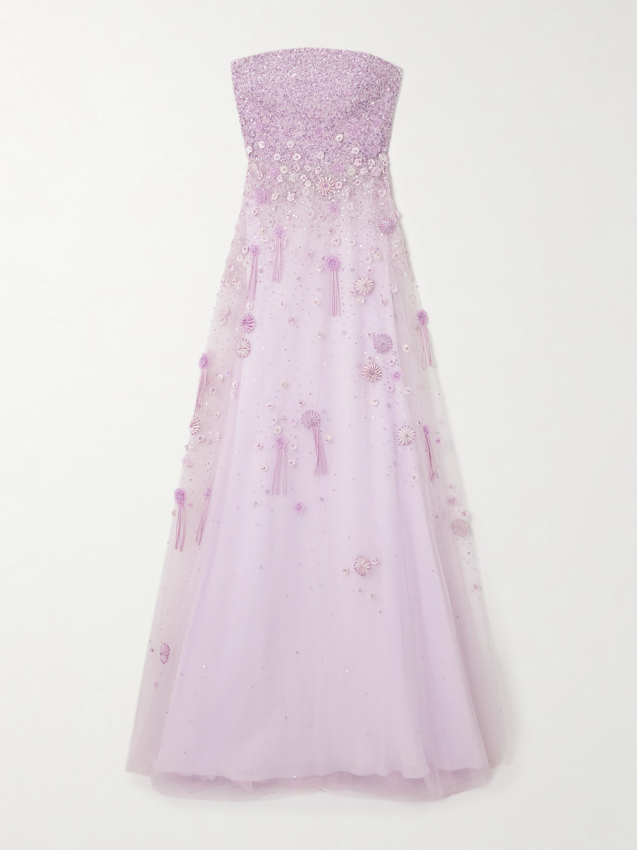 Georges Hobeika - Embellished Tulle Gown - Purple