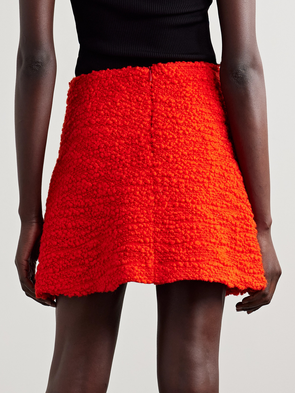 Layered Wool-Blend Tweed Mini
