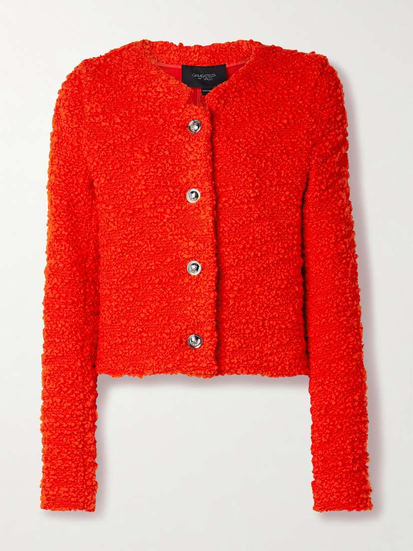 Giambattista Valli Wool-blend Tweed Cardigan