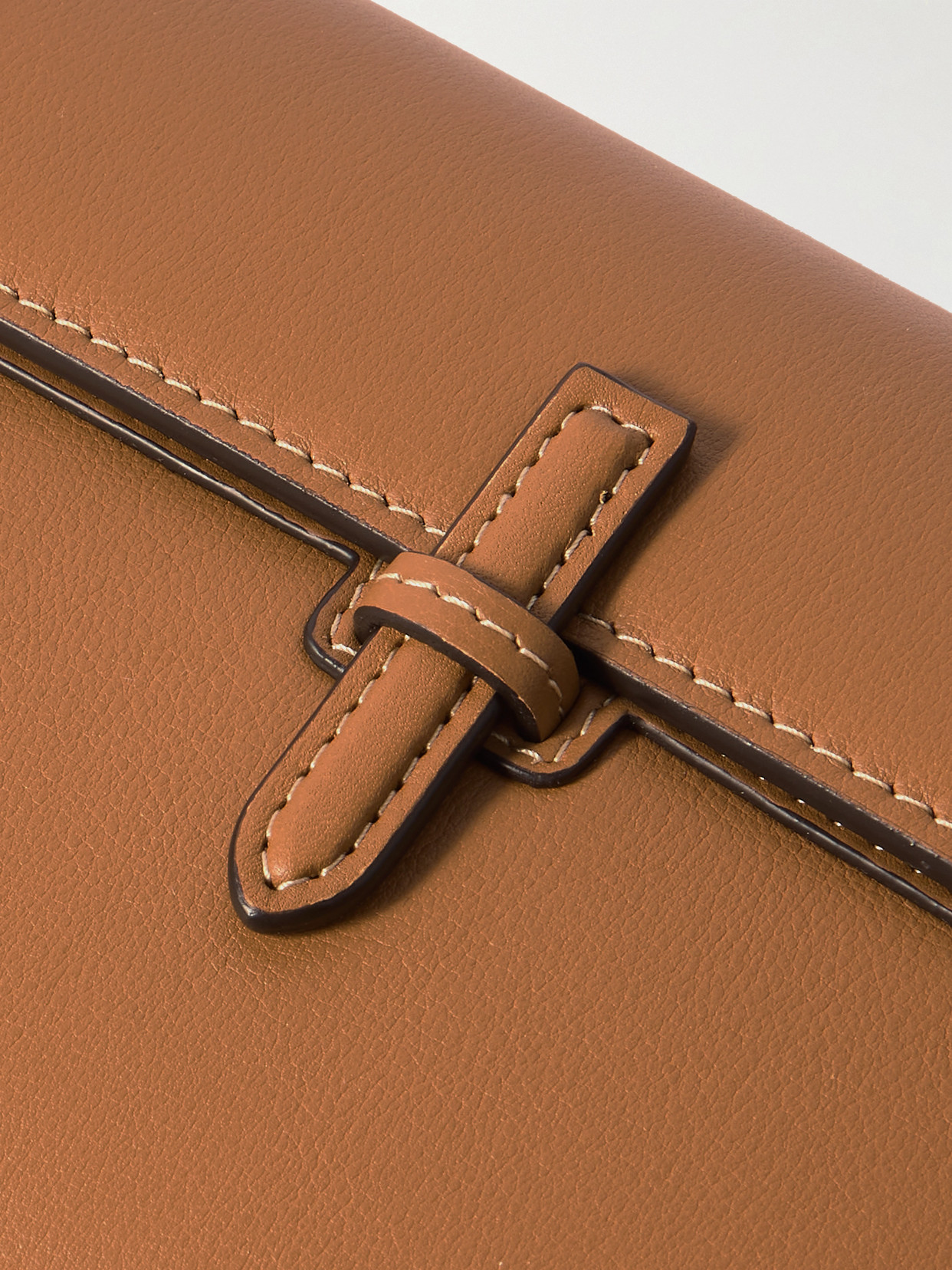Hunting Season Leather Clutch In Brown