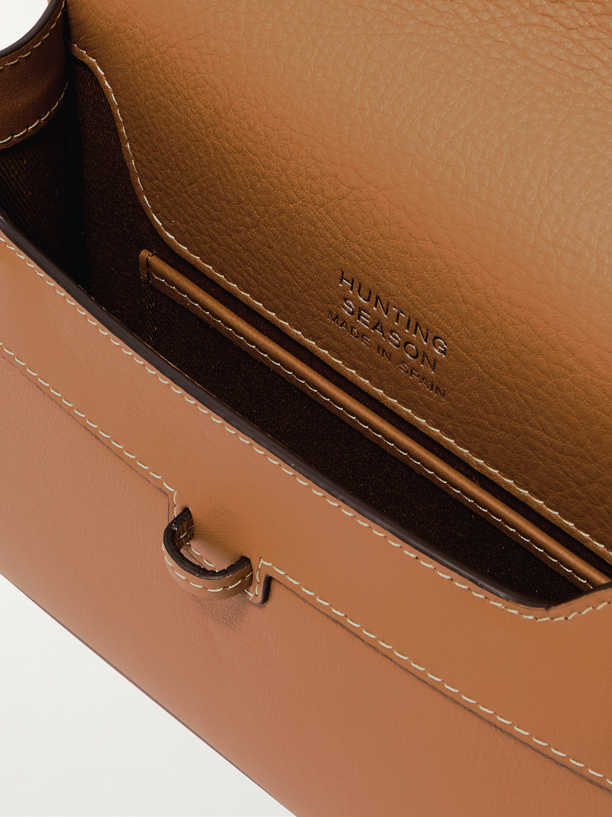 Hunting Season Leather Clutch In Brown