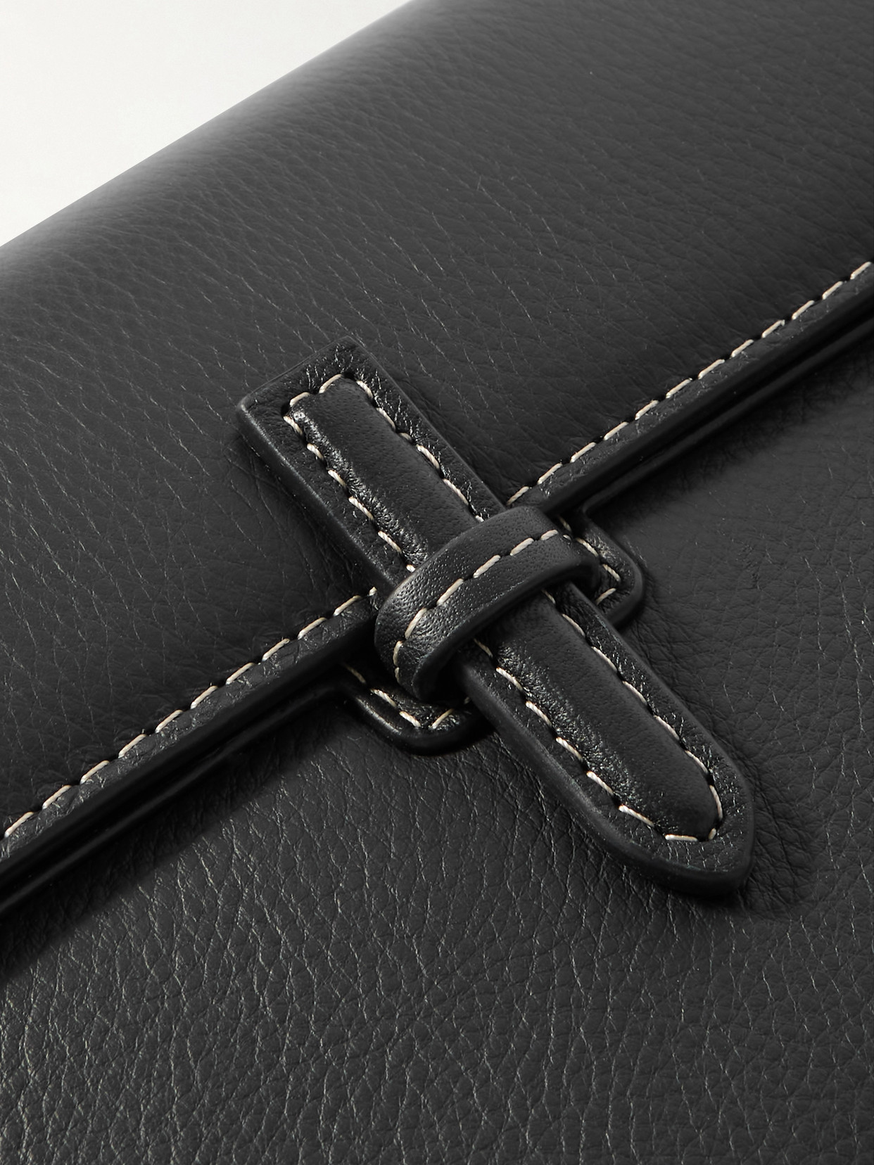 Hunting Season Leather Clutch In Black
