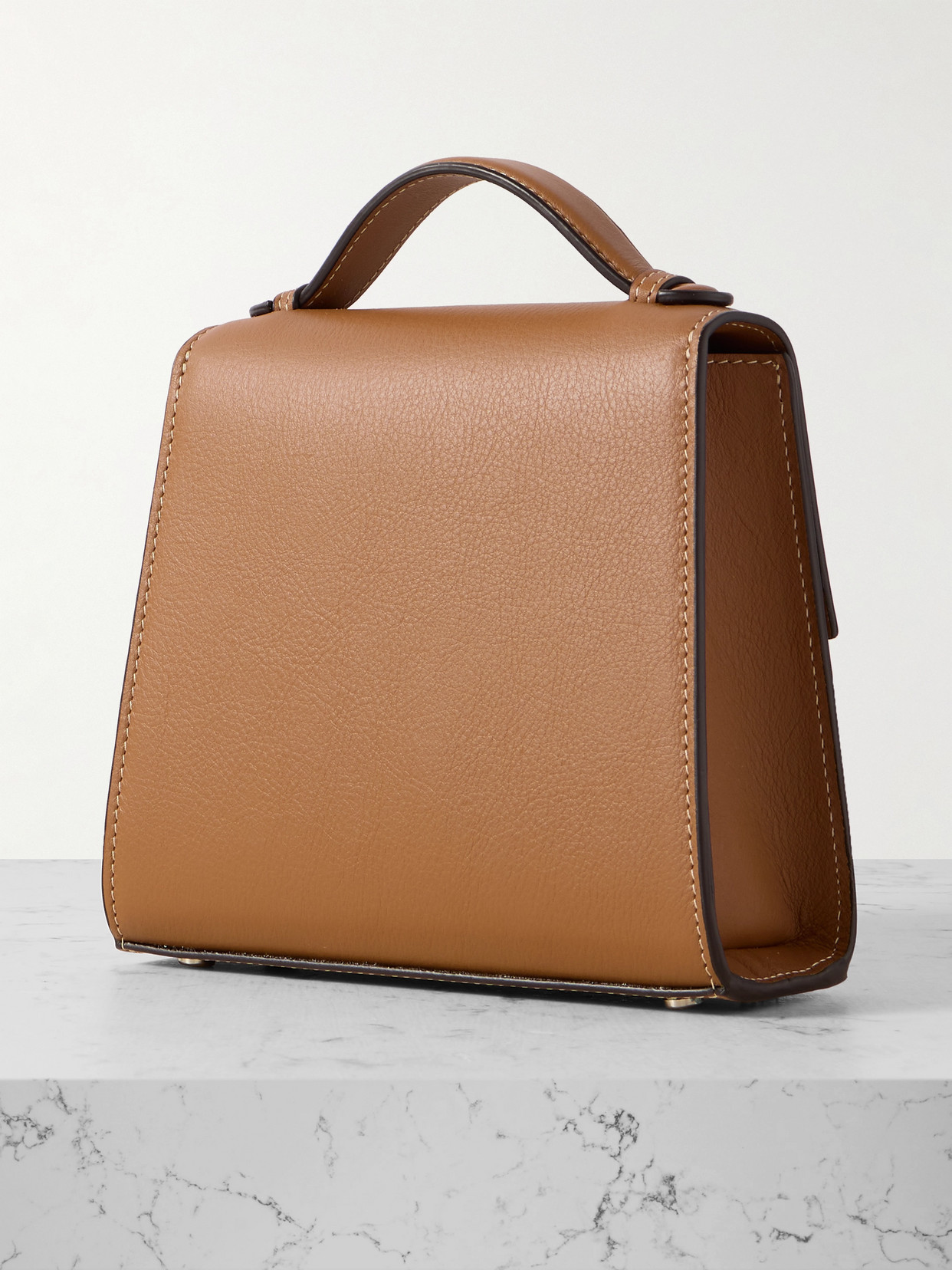 Hunting Season Small Leather Tote In Brown