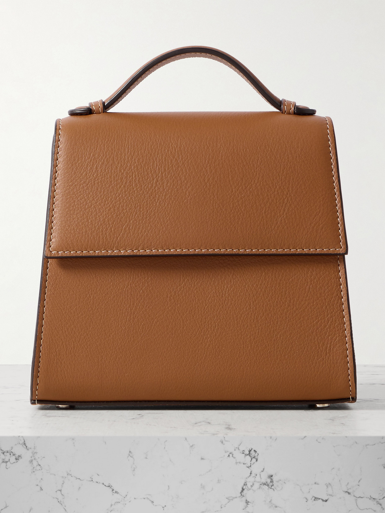 Hunting Season Small Leather Tote In Brown