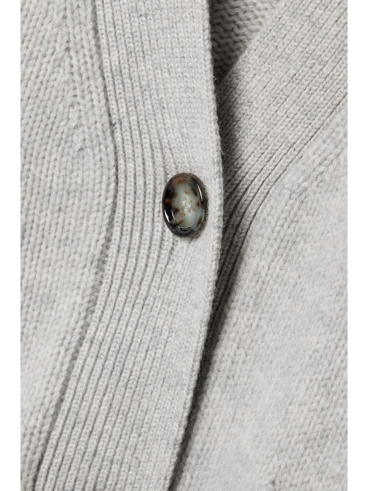 Allude + Net Sustain Wool And Cashmere-blend Cardigan In Gray