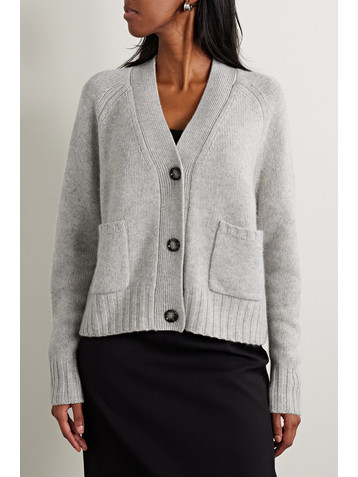 Allude + NET SUSTAIN Wool and cashmere-blend cardigan