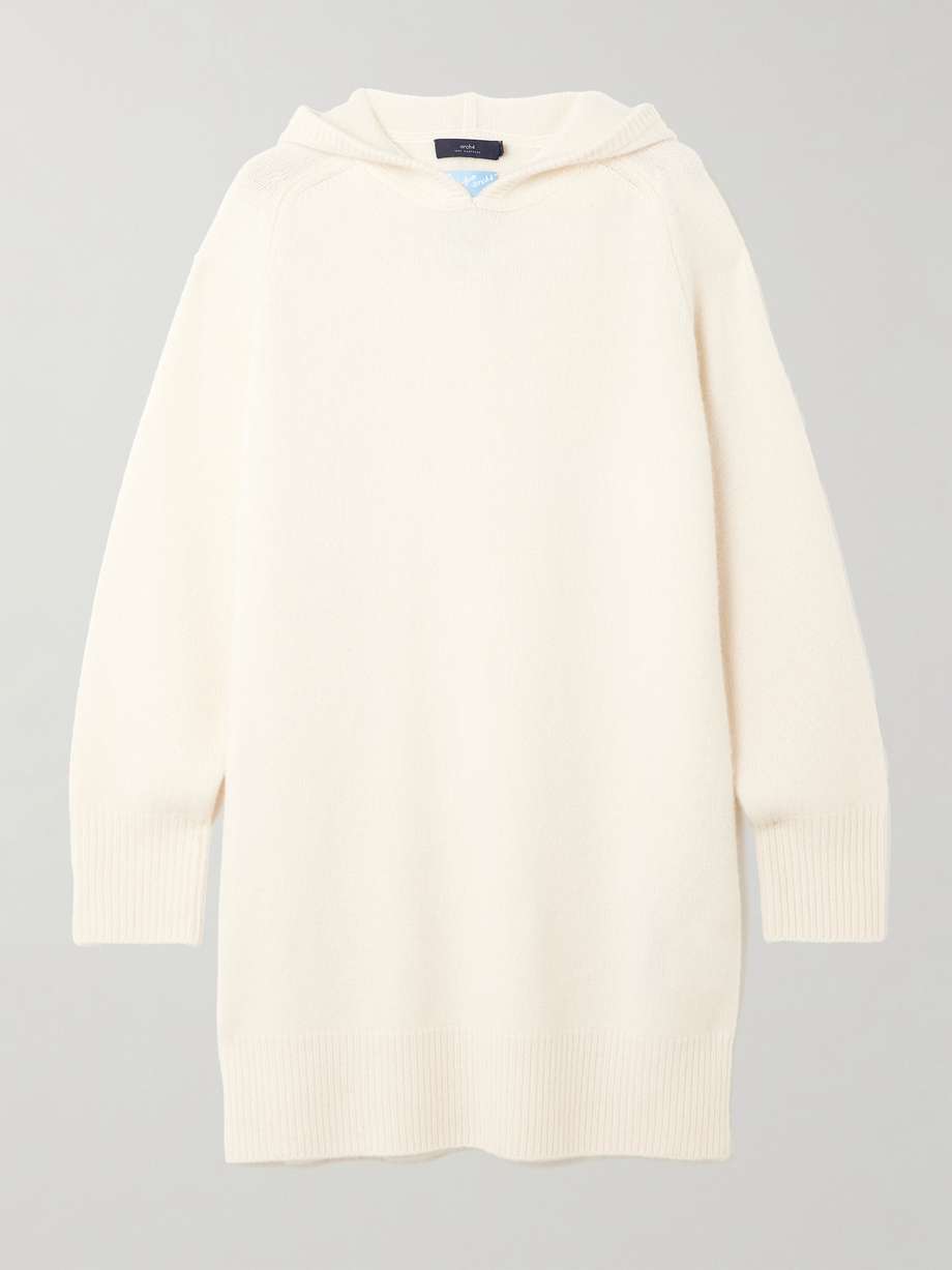hooded cashmere sweater dress