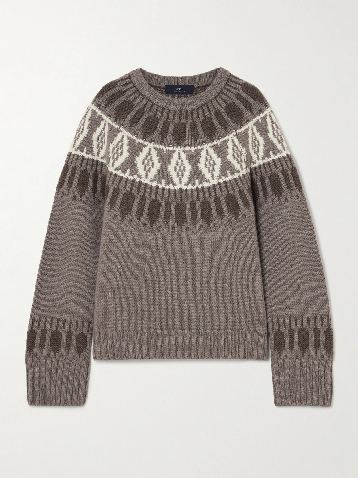 Arch4 - Jackson Fair Isle Cashmere Sweater - Neutrals