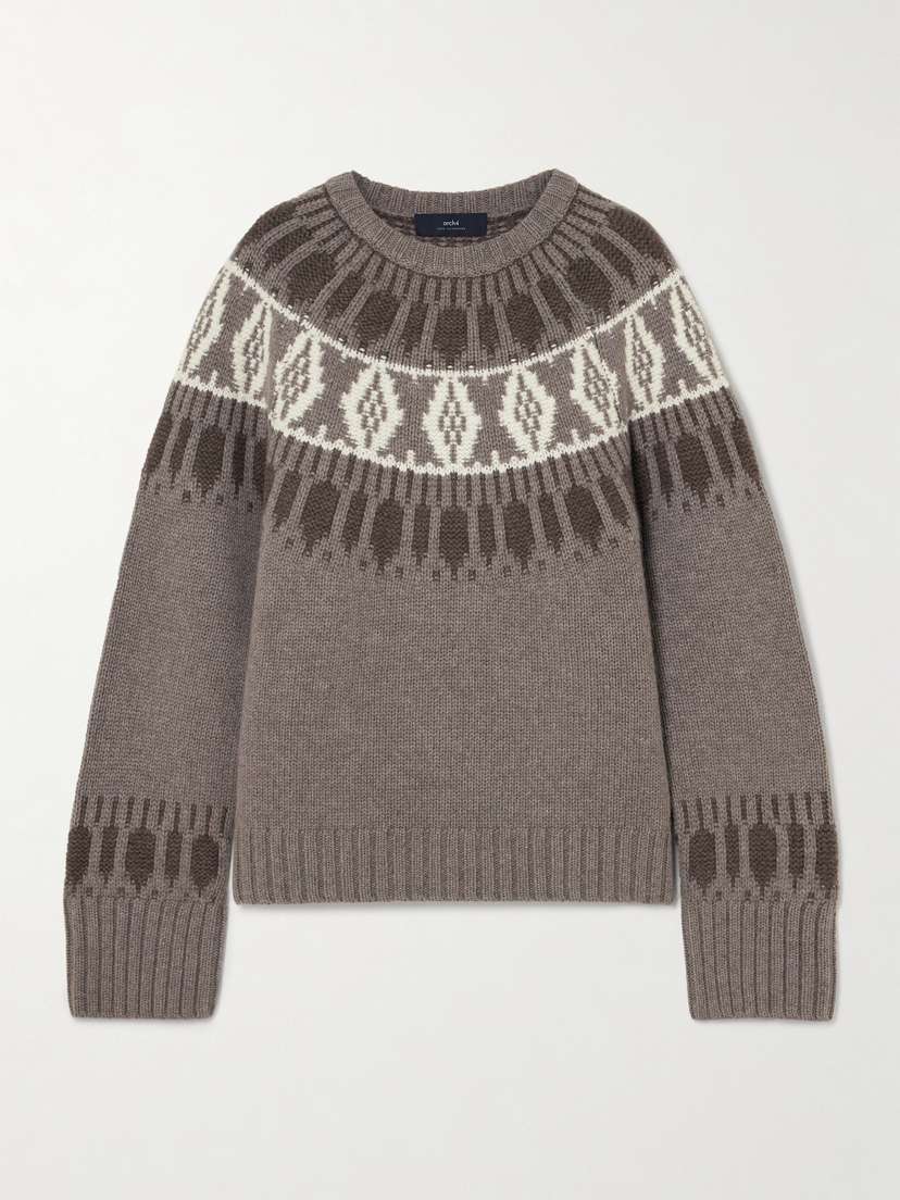 Arch4 Jackson Fair Isle Cashmere Sweater