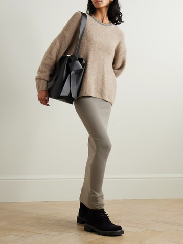 arch4 Iman cashmere-blend bouclé-knit sweater