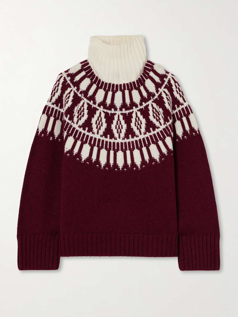 Arch4 Whistler Fair Isle Intarsia-knit Cashmere Turtleneck Sweater